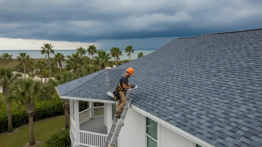 Hurricane roof inspection in St. Petersburg FL before storm season